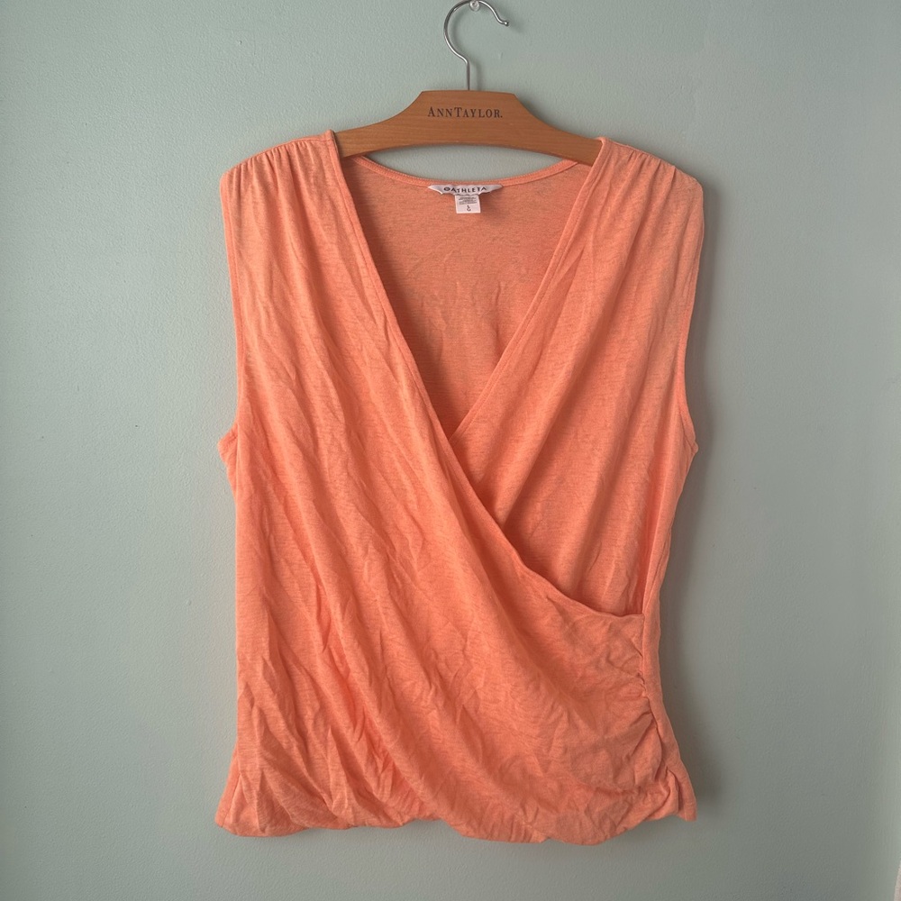 Athleta Breezy Wrap Tank size large in discontinued color